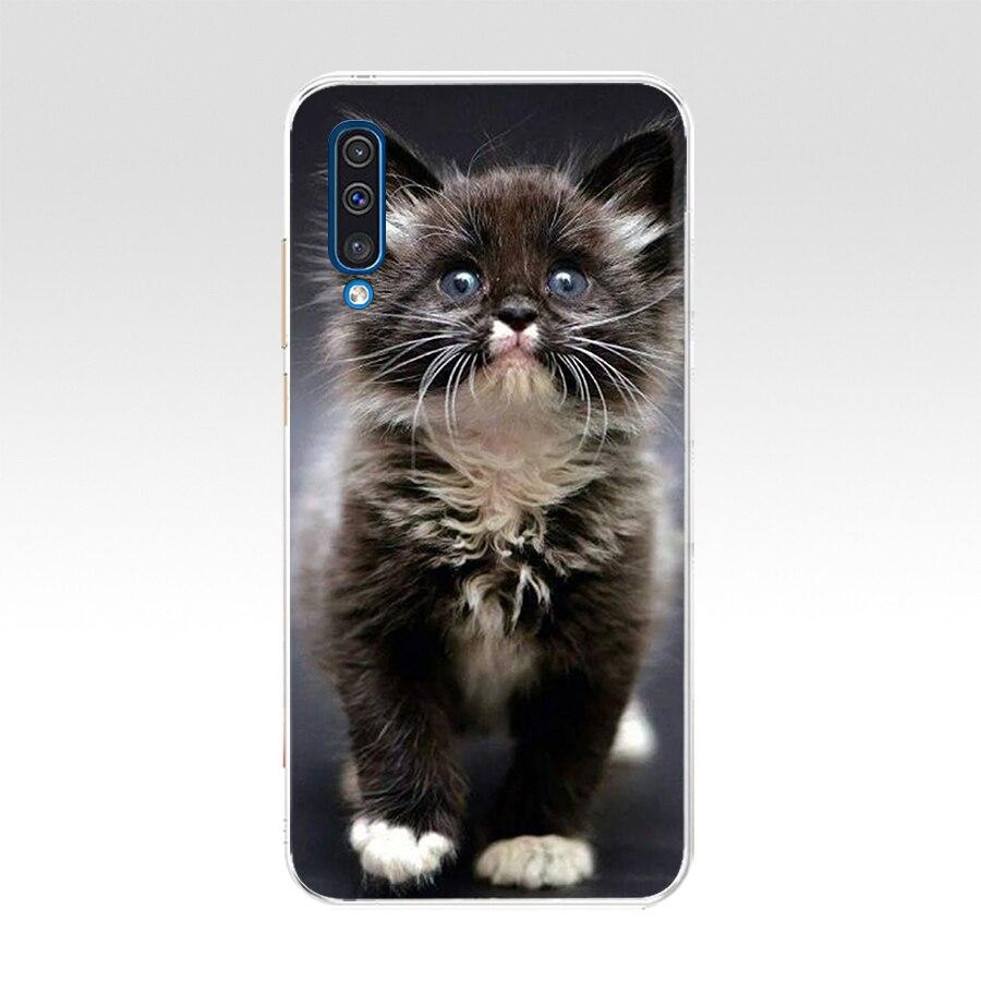 Чехол для Samsung Galaxy A50 A 50, цветной защитный чехол с принтом кота, мягкие силиконовые чехлы из ТПУ для Galaxy A50, Fundas Coque Capa
