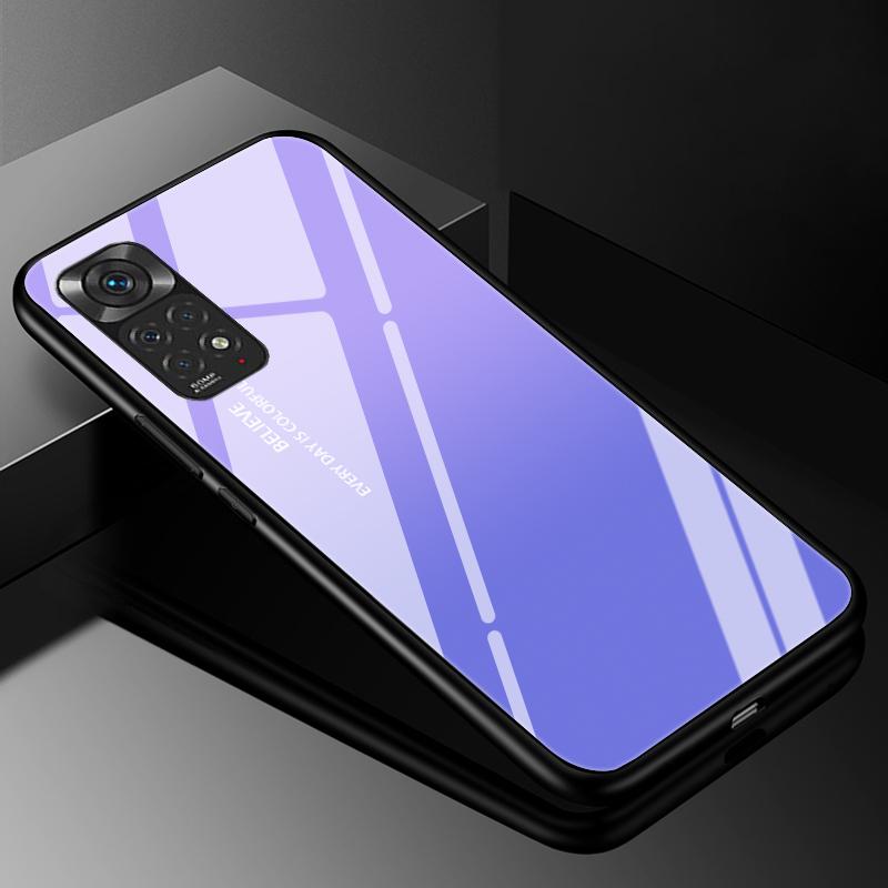 Для чехлов Redmi Note 11 Note 11S Закаленное Стекло Жесткая Задняя Крышка Для Xiaomi Redmi Note 11 12 13 Pro Plus 5G Чехол Funda Note11 S