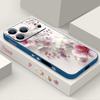 Чехол-шнурок с розово-белым цветочным узором для iPhone 17 Pro Max, мягкий силиконовый чехол для iPhone 16 Pro Max, чехол для iPhone 15 14 13 12 11 16E Air