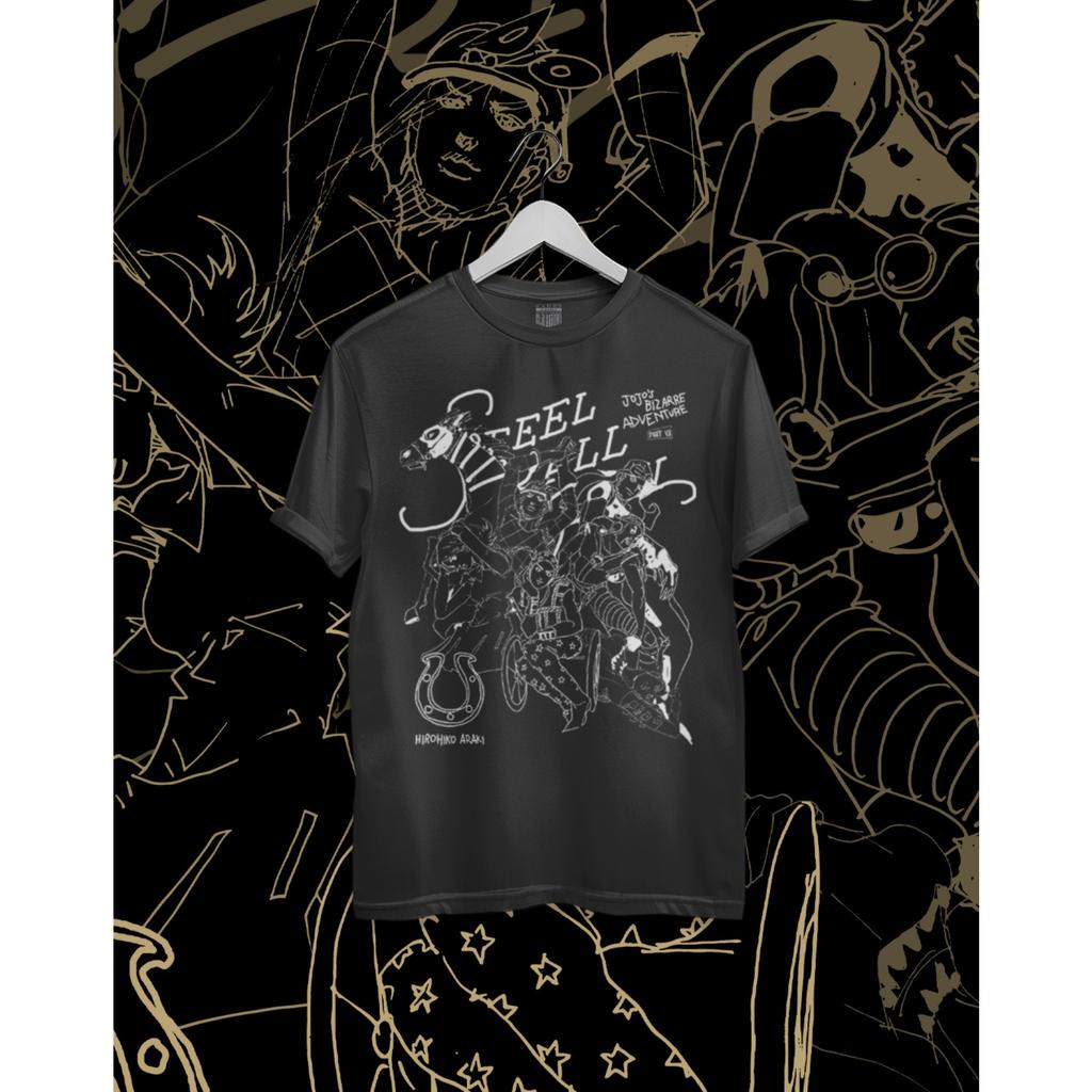 JOJO Graphic T-shirt Men Women Japanese Anime Mange Oversized Streetwear Y2k Pure Cotton Short Sleeve Casual Loose High Quality Female Male Clothing