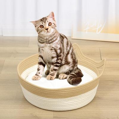 Корзина-лежанка для кошки Когтеточка Игровой домик для помещения Износостойкий Домашний питомец Царапание
