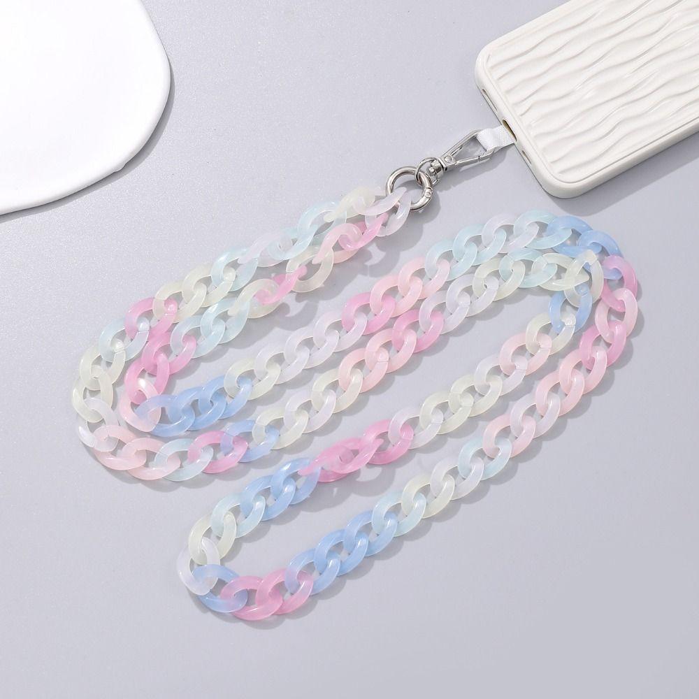 Keychain Anti-lost Rope Colorful Neck Hanging Cord Portable Phone Chain Straps  Phone Accessories