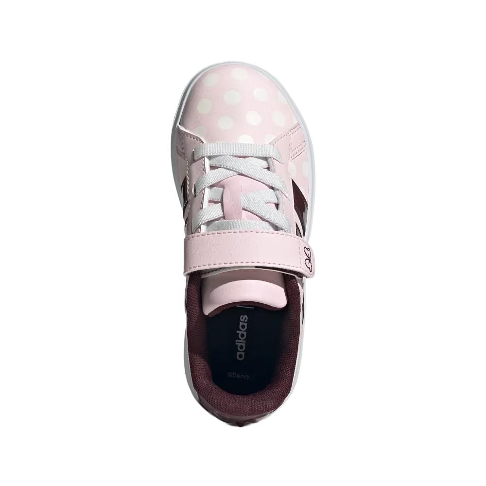 Disney X Adidas Grand Court K Minnie Mouse Kids Sneakers Pink Clear-Pink Aurora-Ruby JR8133