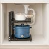 Adjustable Cabinet Layered Pot Rack Free Layering Pot Storage Rack Sink Storage Organizer  for Home