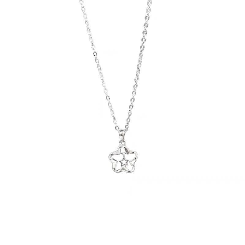 Женское титановое ожерелье на ключицу с бантом - Нишевый, легкий, трендовый дизайн.