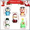 5 PCS Christmas Finger Puppets Santa Claus Snowman Elk Pirate Puppets Party Favors & Stocking Stuffers for Kids PVC Material