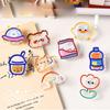 Page Holder Cartoon Binder Clip Paper Clip Transparent Clip Snacks Sealing Clip Binder Clips