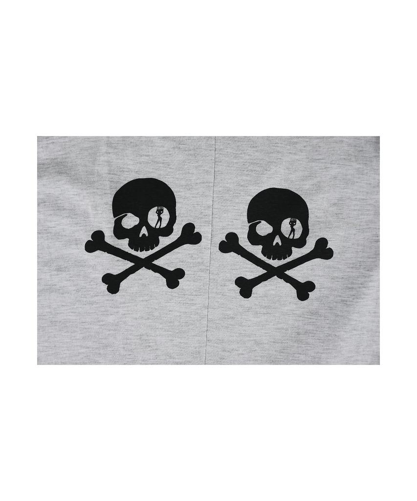 Футболка Ialtial Two Skull Меланж Белый