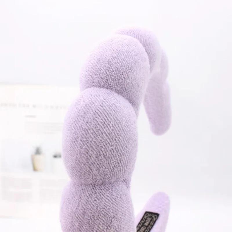 Fashion Microfiber Washing Hair Bands Puffy Headband Spa Bubble Headband Washing Face Makeup Shower Skincare Girl Accessories