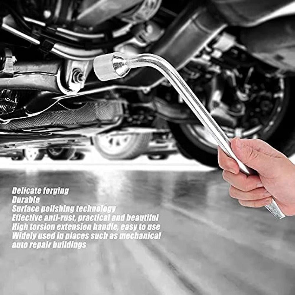 Hexagonal Head Lug Wrench L Type Socket Lug Wrench Standard Tool Tire Wrench Car Repair
