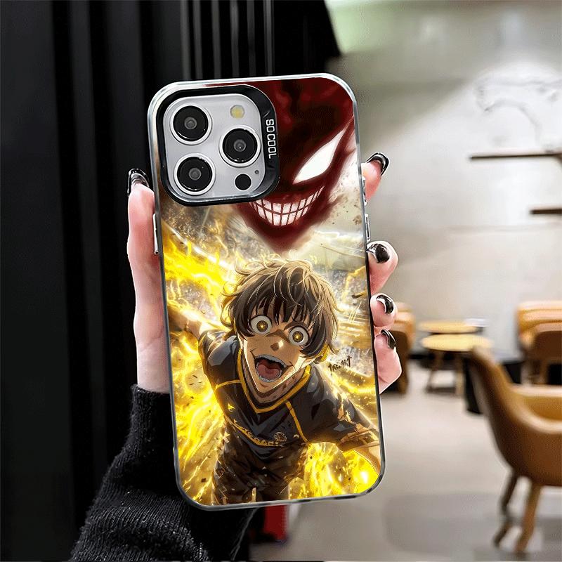 Синий L-Lock Бачира Мегуру Мягкий чехол для телефона для iPhone 15 16 17 Pro Max 17Air 16E 14 Plus 13 12 Mini Ударопрочная задняя крышка