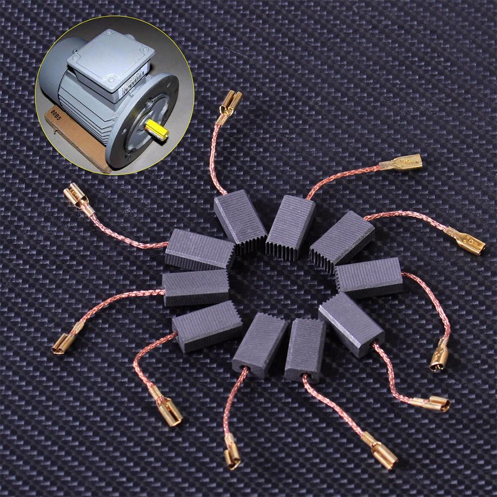 10Pcs 5mm*8mm*15mm Motor Carbon Brushes Set For Electric Drill Angle Grinder