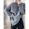 Turtleneck Sweater Coat Autumn and Winter Loose Knitted Sweater