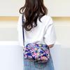 Casual Retro Nylon Shoulder Bag Multi Layered Floral Print Mother Handbag Women's Fashion Vintage Flower Crossbody Bags