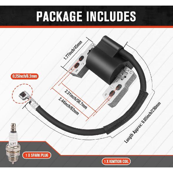 590454 Ignition Coil Compatible With Briggs & Stratton799381 790817 692605 802574 Magneto Armature, Compatible With Briggs & Stratton Engine