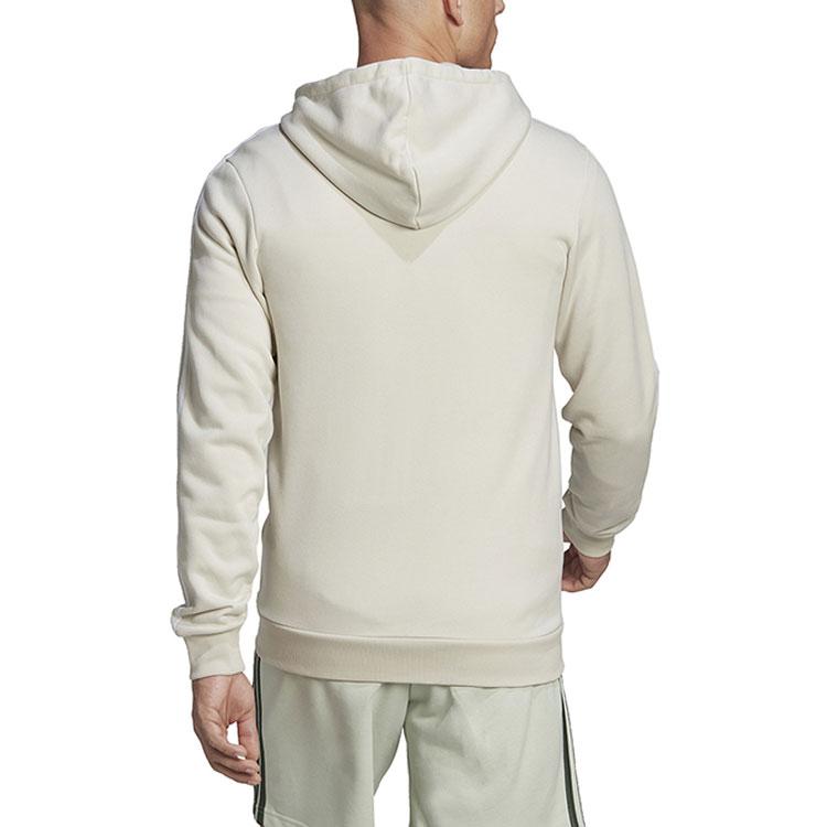 Adidas Полосатая куртка с капюшоном на молнии, мужская верхняя одежда, серая HL2260