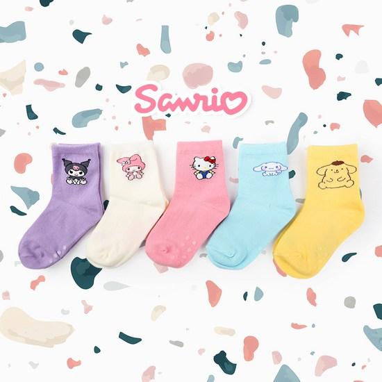 Sanrio Children's Mid-neck Socks 5-piece Set, a Popular Character In Korea
