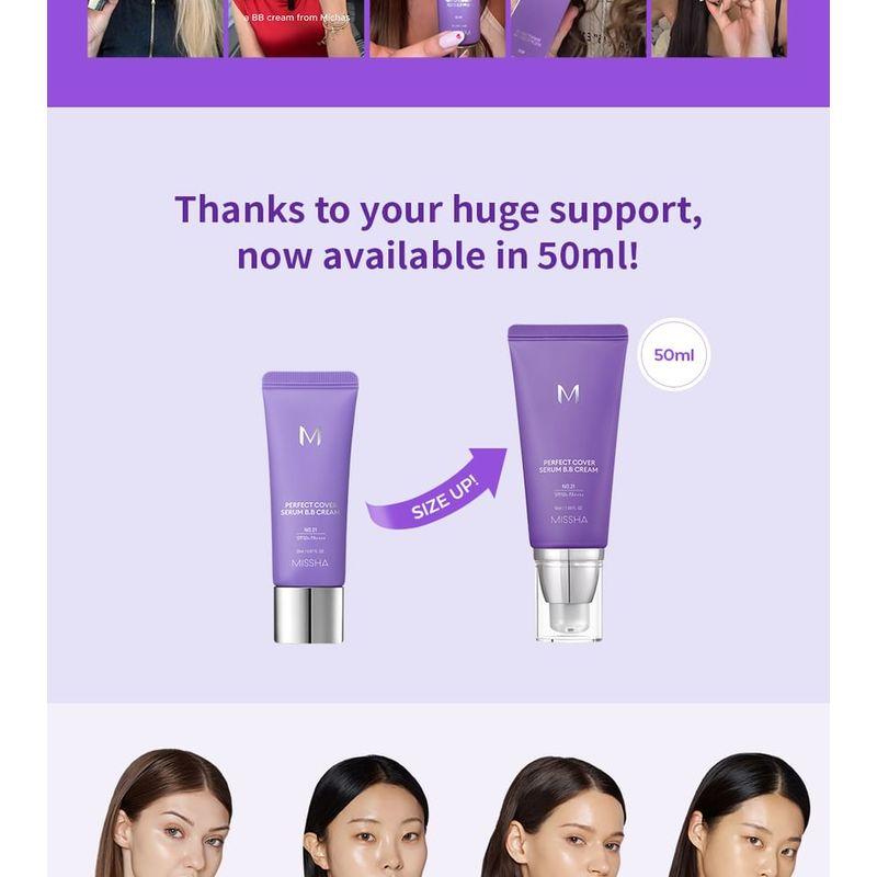 MISSHA Сыворотка B.B. Cream Perfect Cover - 4 Цвета