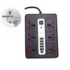 Multi-port USB Power Strip with Extension Cord and UK Plug for Home Use