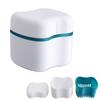 Bathroom Denture Cup Mouthguard Cleaning Container Denture Boxes Bath Dentures Container Denture Box for Travel Retainer