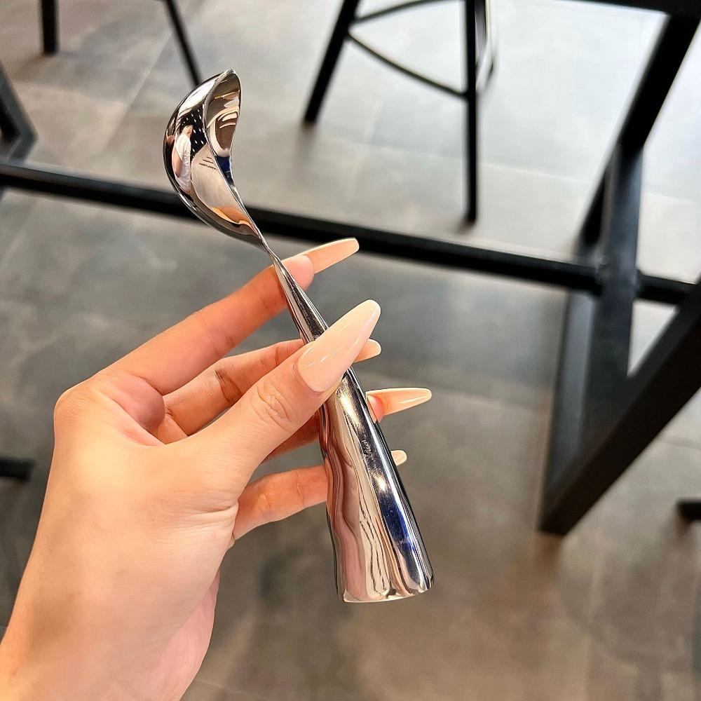 Self-melting Ice Cream Spoon 304 Stainless Steel Gelato Ball Spoon Durable Watermelon Scoop Yogurt