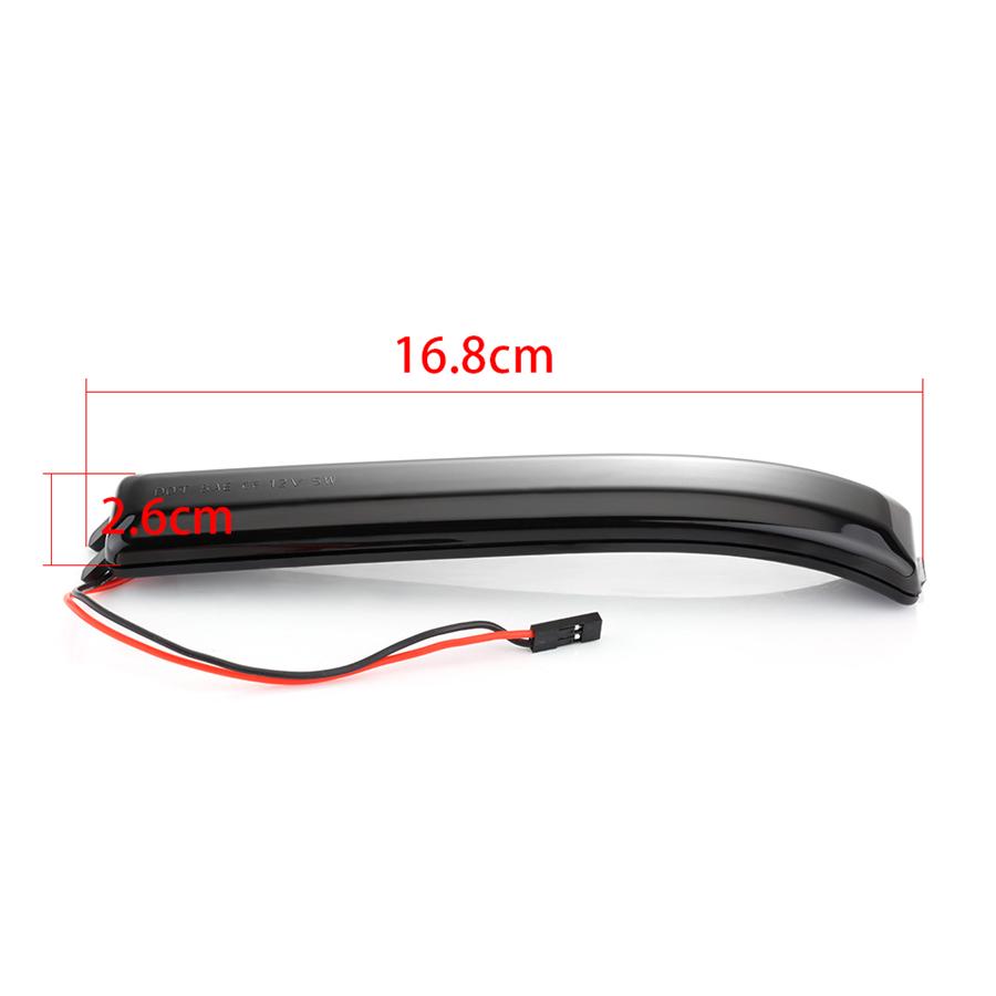 LED Side Mirror Light Turn Signal Smoke Lens Reflector Fit For Ford 09-14 F150