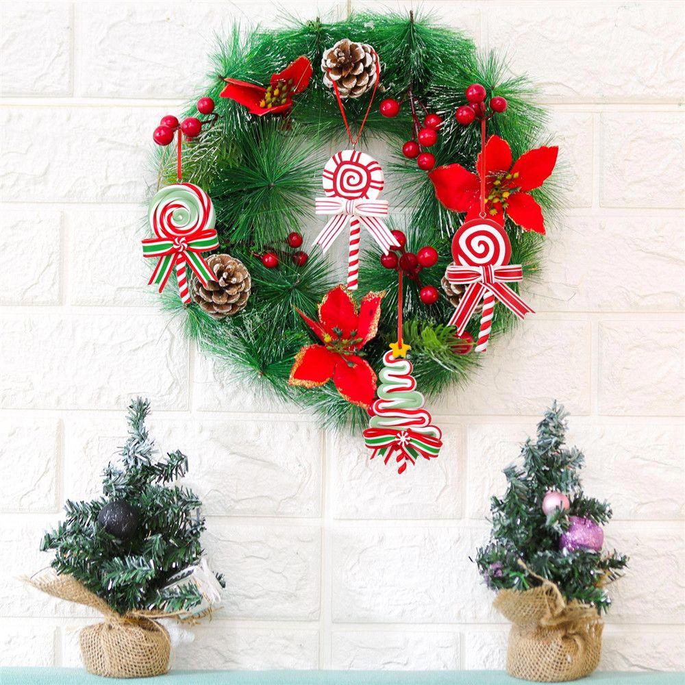 Decor Fake Candy Canes Candy Cane Hanging Decorations Lollipop Ornament Christmas Candy Ornaments