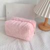 Durable Plush Cosmetic Bag Travel Organizer Large Capacity Makeup Bag Portable Storage Bag