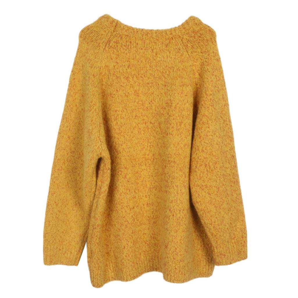 Color Block Cartoon Embroidered Knit Sweater - Women's Autumn/Winter Crew Neck Pullover with Long Sleeves