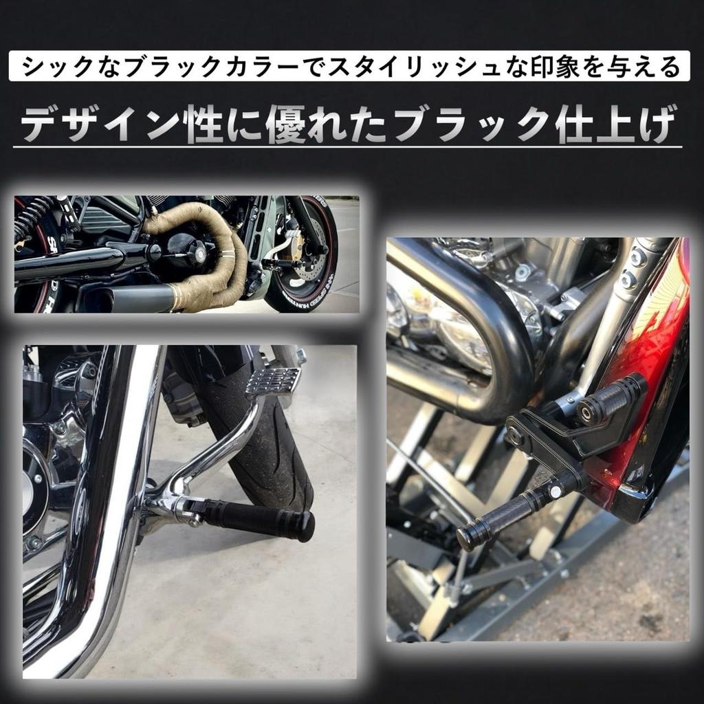 Kanoan Harley Style Tandem Step Foot Pegs for Harley Davidson Harley Style Male Mount