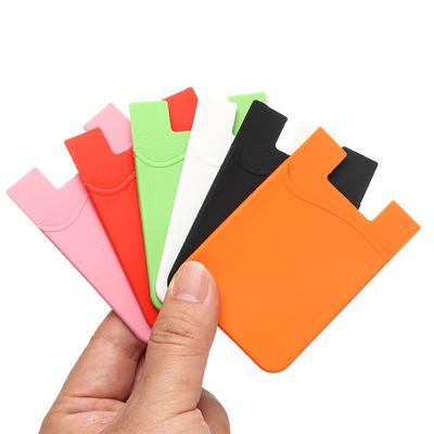 Женский Мужской Держатель для Мобильного Телефона Держатель для ID-Карты Бизнес Карман для Кредитных Карт Клейкий Тонкий Чехол наклейка Аксессуары для Мобильного Телефона