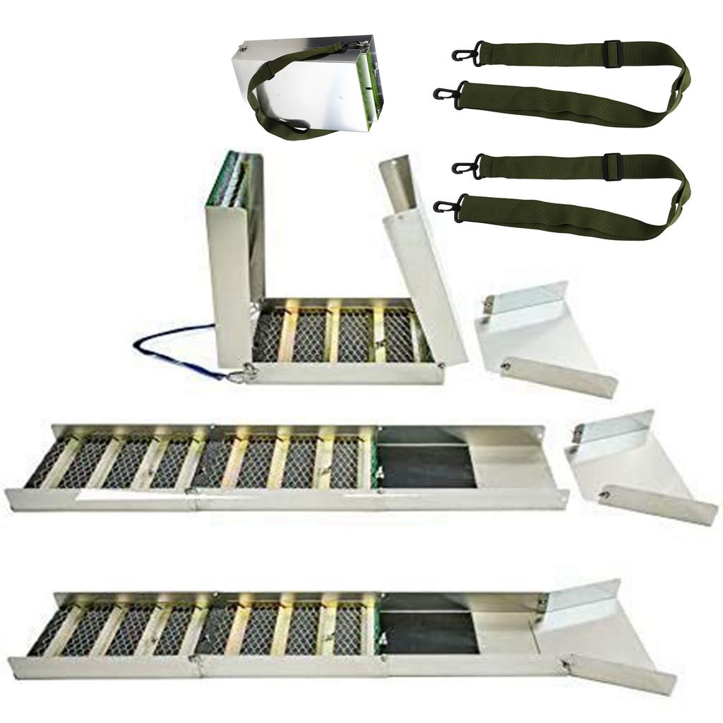 Складной золотой шлюзовый ящик из алюминиевого сплава, портативный желоб для добычи золота, промывка, поиск, извлечение, инструмент