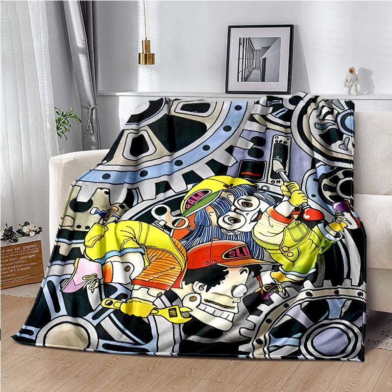 DR-Slump-Arale Cartoon Throws Blanket Kids Super Soft Cute Blankt for Travel Couch Sofa Picnic Bed Flannel Blanket Birthday Gift