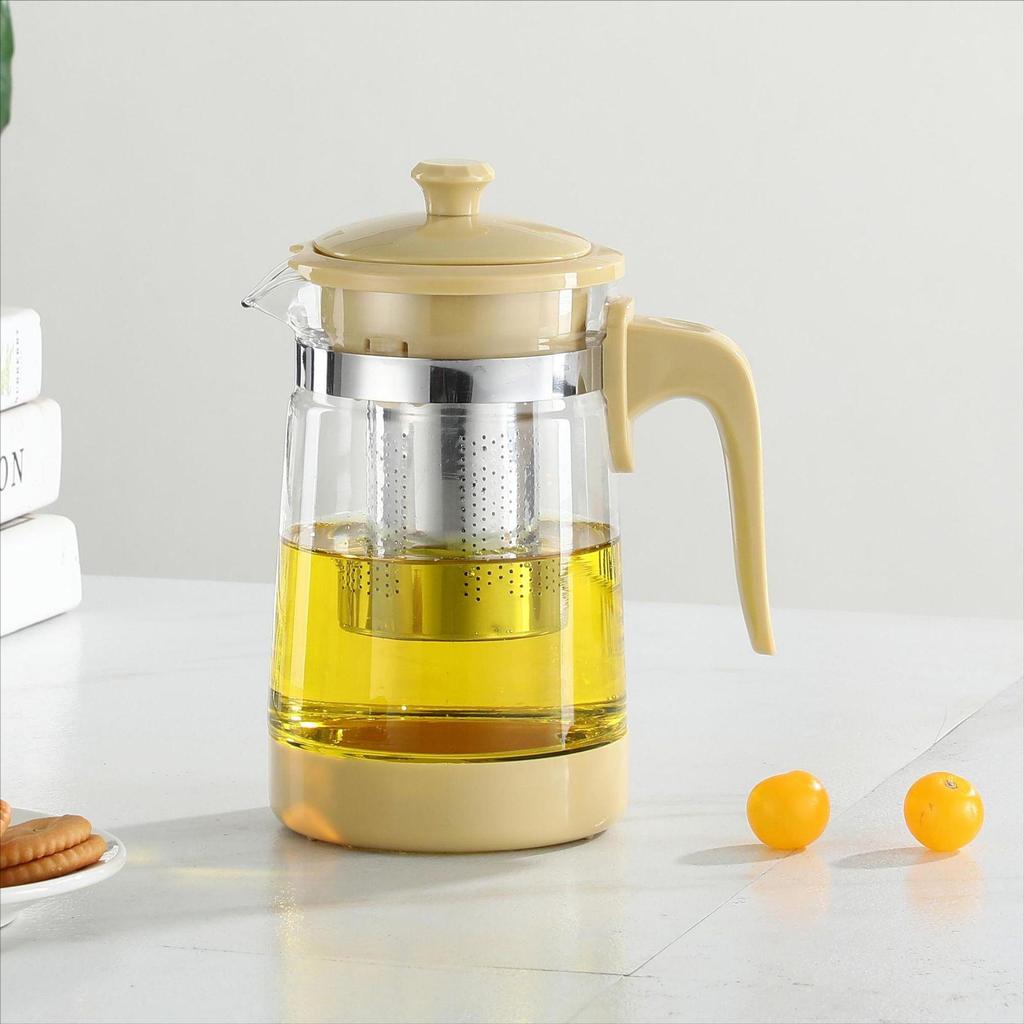 Чайник из термостойкого стекла большой емкости с фильтром для чая Кунг-фу
