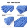 Thickened Knitted Autumn Winter Gloves Touchscreen Compatible Riding Warmth Insulation Pure Color Cute Gloves Unisex