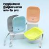 Bottle Topper Pet Water Bowl Dish Portable Dog Feeder Travel Non-toxic Drinking with Lanyard for Dogs And Cats Camping Easy Install