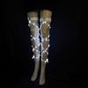 1 Pair Women's LED Leg Wraps Dancer Fashion Gogo Costume Leg Wraps Bandage Leg Straps Stocking Futuristic Clothing Sexy Wraps