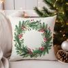 Домашний Декор Рождественский Падушка с Узором Падуб для Декора Чехол на Подушку с Узором Подходит для Дивана Спальни Автомобиля Чехол на Подушку