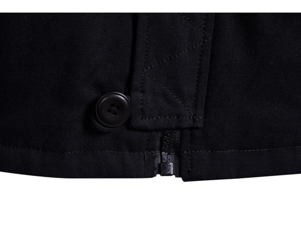 European and American Men's Slim-Fit Hooded Solid Color Jacket for Autumn/Winter