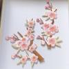 Diy клейкая заплатка с отверстием, аксессуары для одежды, розовая юбка с цветком сливы, украшение Cheongsam, тканевые наклейки с вышивкой