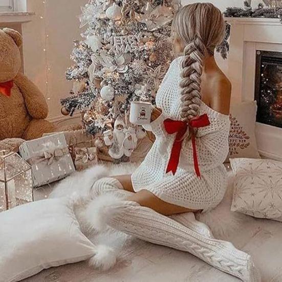 Женские вязаные чулки до бедра Эластичные однотонные носки для ботинок Длинные зимние чулки выше колена Гетры для ботфортов Юбки Вечеринки Улица