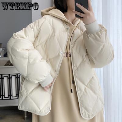 Пуховик женский высококачественный ромбовидный узор короткий легкий пуховик