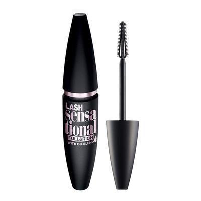 Тушь для ресниц Maybelline Lash Sensational Full & Rich 01 Черный, Смывается теплой водой, Придает объем