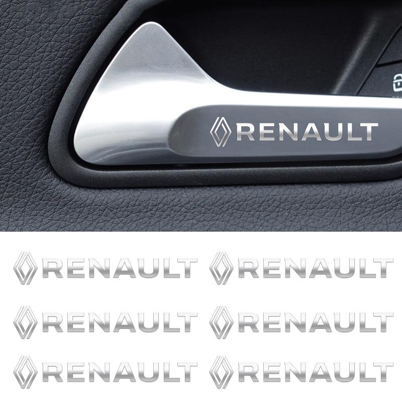 Car Badge Emblem Stickers Car Side Fender Window Body Audio Sticker for Renault Megane 3 2 4 Clio4 5 Captur Trafic Scenic2