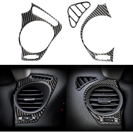 NVCNX Real Carbon Fiber Trim for Lexus is 250 350 Accessories | for 2006-2008 2007 IS250 IS350 Interior, Door Inner Front Rear Window Lift Switch