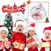 DIY Прозрачный Кулон-Фоторамка Снеговик Пятиконечный Шар Подвески на Елку Праздничные Украшения Удивительные Подарки для Детей