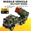 1:32 Ракетоносец Модель Ракетной Установки Игрушки Металлический Литой Механизм Обратного Хода Открывающиеся Двери Изысканные Военные Модели Подарки на День Рождения