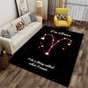 Aries Zodiac Constellation Carpet suitable as a non-slip mat for the living room or bedroom sofa