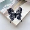 1 large black butterfly ring Female dark department Gothic style exaggerated personality fashion accessories ring can be adjuste