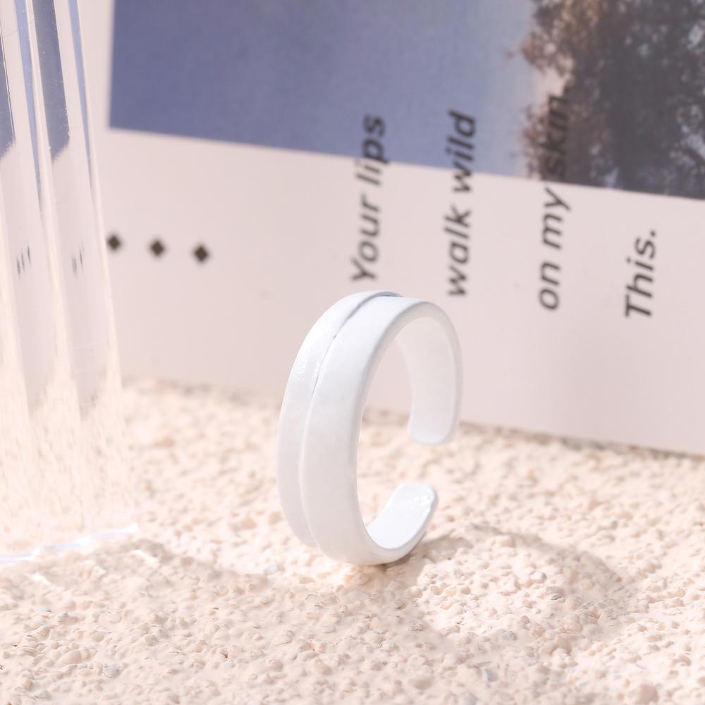 Регулируемое кольцо цвета макарон в стиле ретро, ​​простое модное кольцо, темпераментное женское кольцо в стиле панк, трендовые ювелирные изделия